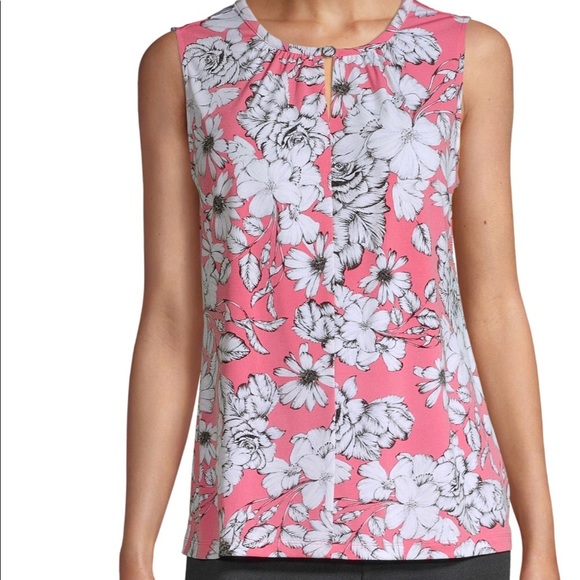 Liz Claiborne Tops - Liz Claiborne Career Petite PL Rose Floral blouse